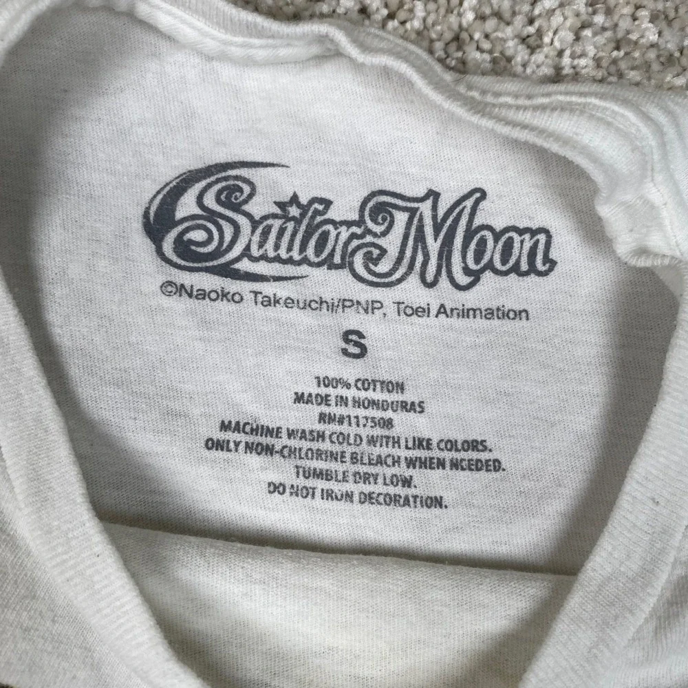 Sailor Moon Eyes Graphic White T-Shirt‎ - Anime Manga Cartoon Tee Small Her Eyes